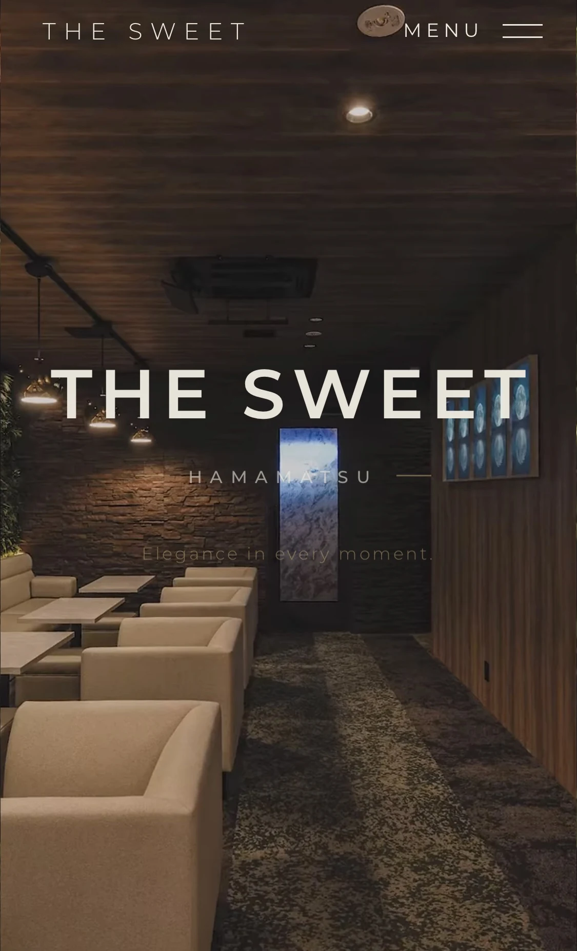THE SWEET様 ホームページ制作実績 スマートフォン表示